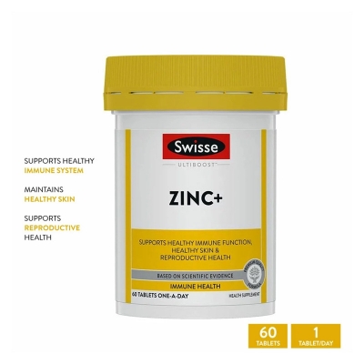 Picture of Swisse Ultiboost Zinc+ 25 mg - 60 Tablets