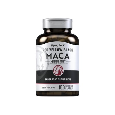 Picture of Piping Rock Red Yellow Black Maca Root 4800mg -150 Capsules 