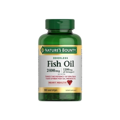 Picture of Nature's Bounty Fish Oil, Supports Heart Health 2400mg - 90 Coated Softgels