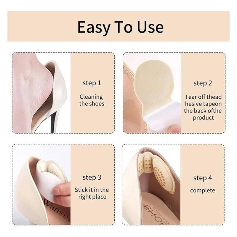 Picture of Shoe Insole  Pads Foot Care Protector High Heel  - 1pair Brown