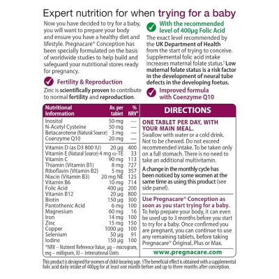 Picture of Vitabiotics Pregnacare Conception