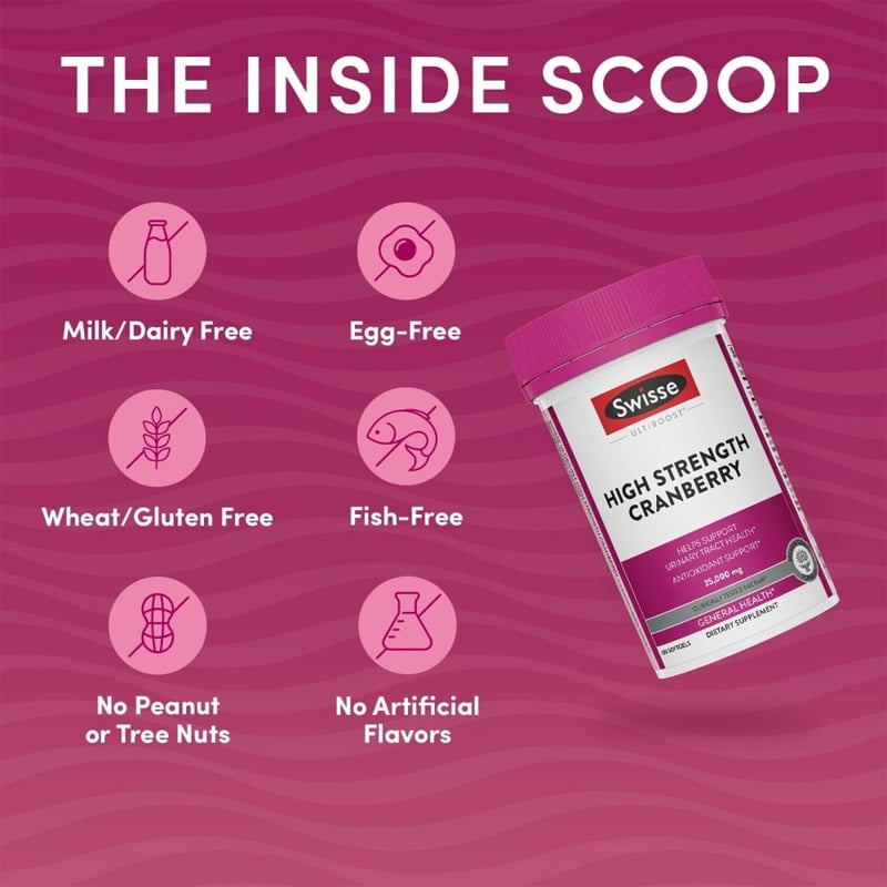 Picture of Swisse Ultiboost High Strength Cranberry 25000mg - 30 Capsule