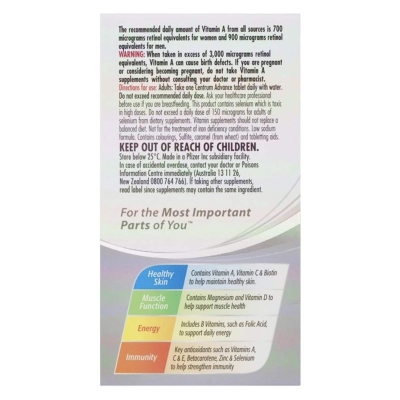 Picture of Centrum Advance Complete Daily Multivitamin - 100 tablets