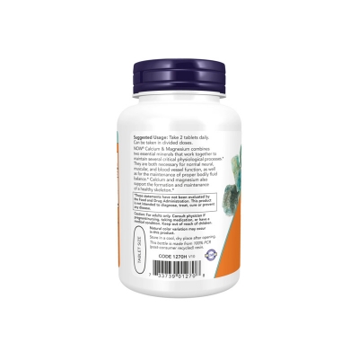 Picture of NOW Calcium & Magnesium - 100 Tablets