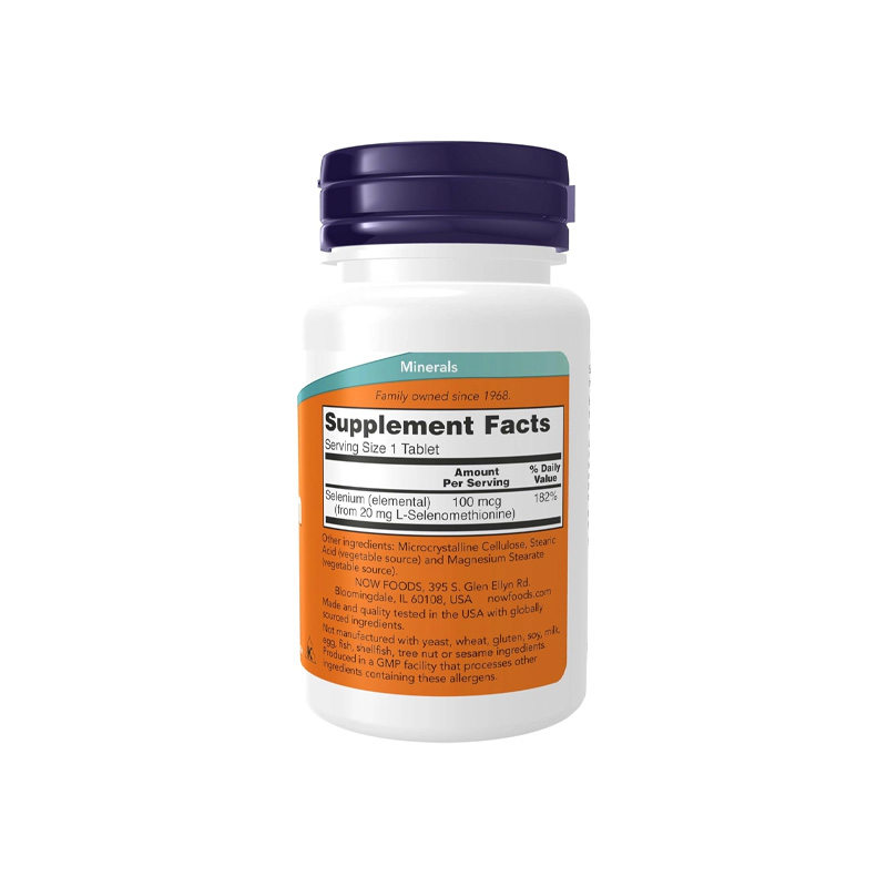 Picture of Now Selenium 100 mcg - 90 Vegan Capsules