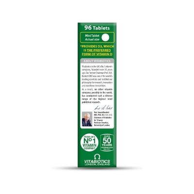 Picture of Vitabiotics Ultra Vitamin D Tablets 1000IU Optimum Level - 96 Tablets