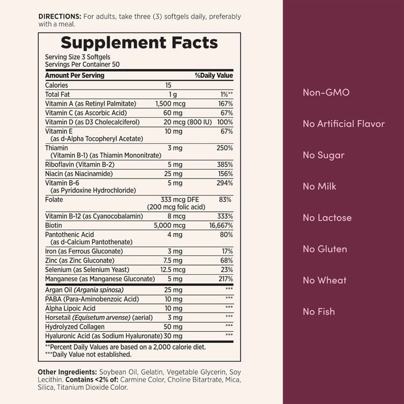 Picture of Nature's Bounty Hair, Skin and Nails -250 Softgels