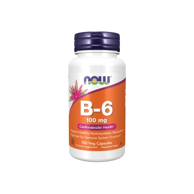 Picture of NOW Vitamin B-6 100 mg - 100 Capsules