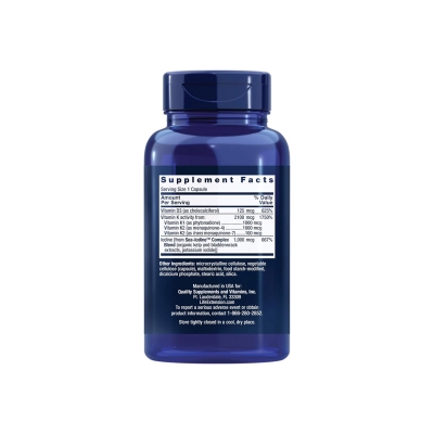Picture of Life Extension Vitamins D and K with Sea-Iodine – 60 Capsules