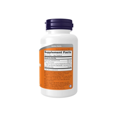 Picture of NOW Glutathione 500 mg With Milk Thistle Extract - 60 Veg Capsules