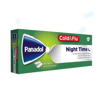 Picture of Panadol Cold+Flu Night Time- 24 Capsules