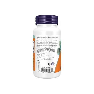 Picture of Now Selenium 200 mcg - 90 Vegan Capsules