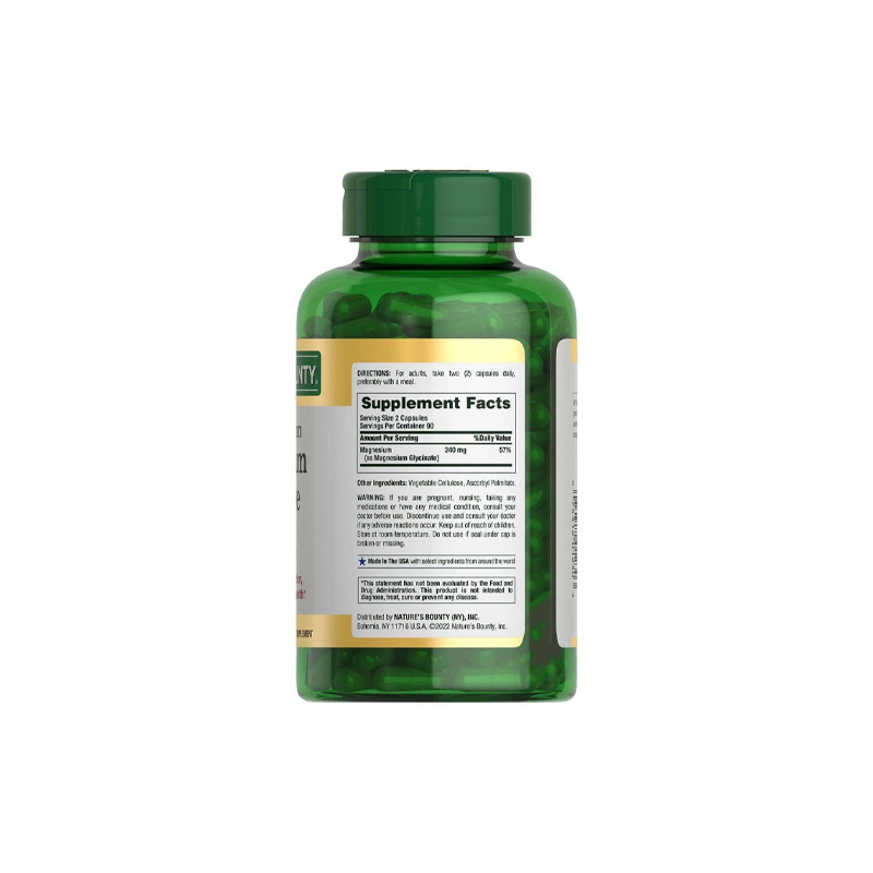 Picture of Nature's Bounty Magnesium Glycinate 240mg 180 Capsules
