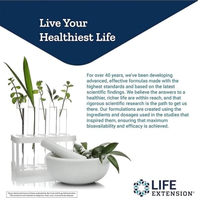 Picture of Life Extension Magnesium Caps 500 mg For Men and Women - 100 Vegetarian Capsules