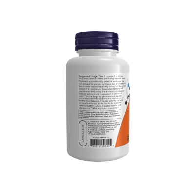 Picture of Now Taurine 500 Mg Nervous System Health - 100 Veg Capsules
