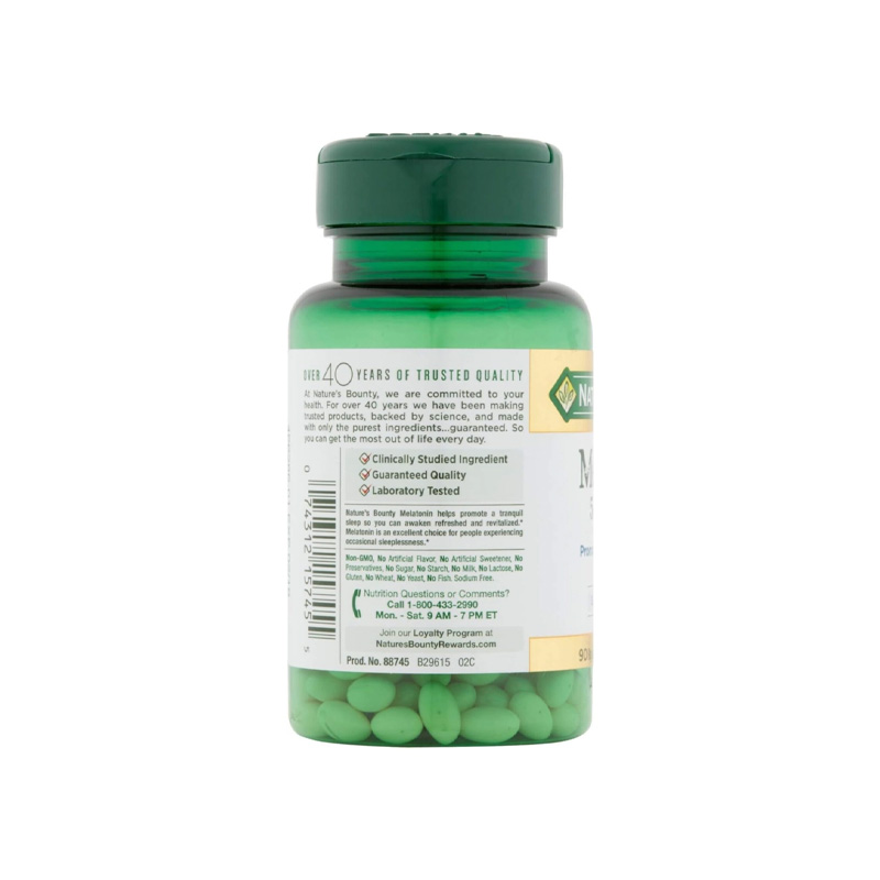 Picture of Nature's Bounty, Melatonin Softgel Capsules 5mg - 90 Capsules