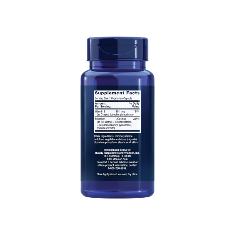 Picture of Life Extension Super Selenium Complex 200 mcg - 100 vegetarian capsules