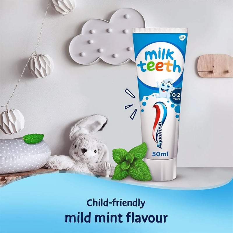 Picture of Aquafresh Kids Toothpaste Milk Teeth 50ml (0-2 Years)