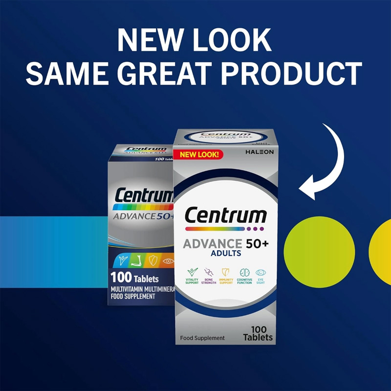 Picture of Centrum Advance 50+ Multivitamin - 100 Tablets