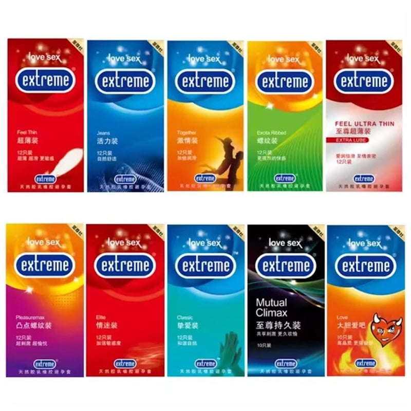 Picture of Extreme Excita Ribbed Condom - 12 Pcs
