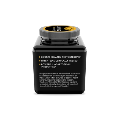 Picture of Youtheory Men Shilajit Boosts Healthy Testosterone- 60 Capsules