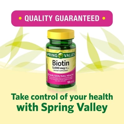 Picture of Spring Valley Biotin 5000mcg - 120 Capsules