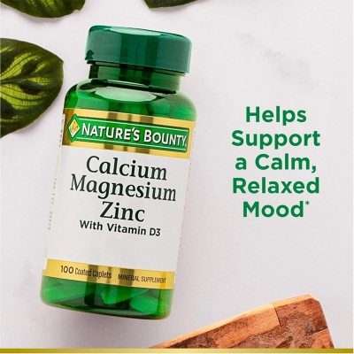 Picture of Nature’s Bounty Calcium Magnesium Zinc with Vitamin D3 - 100 Coated Caplets