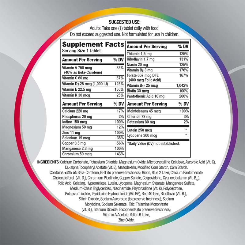 Picture of Centrum Silver Multivitamin For Adults- 125 Tablets