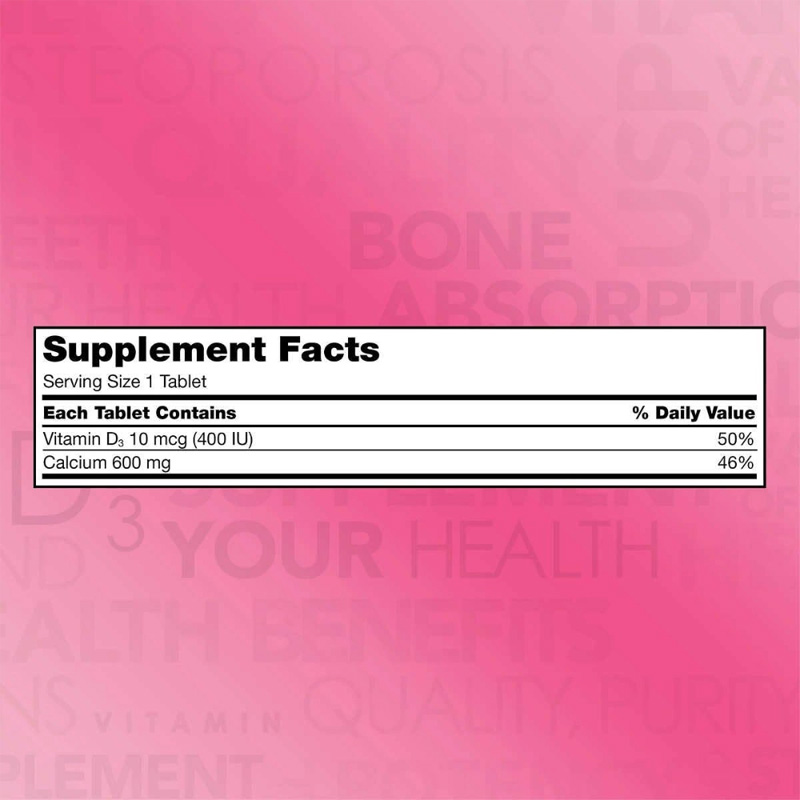 Picture of Kirkland Signature Calcium 600 mg with Vitamin D3- 500 Tablets