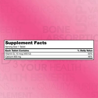 Picture of Kirkland Signature Calcium 600 mg with Vitamin D3- 500 Tablets
