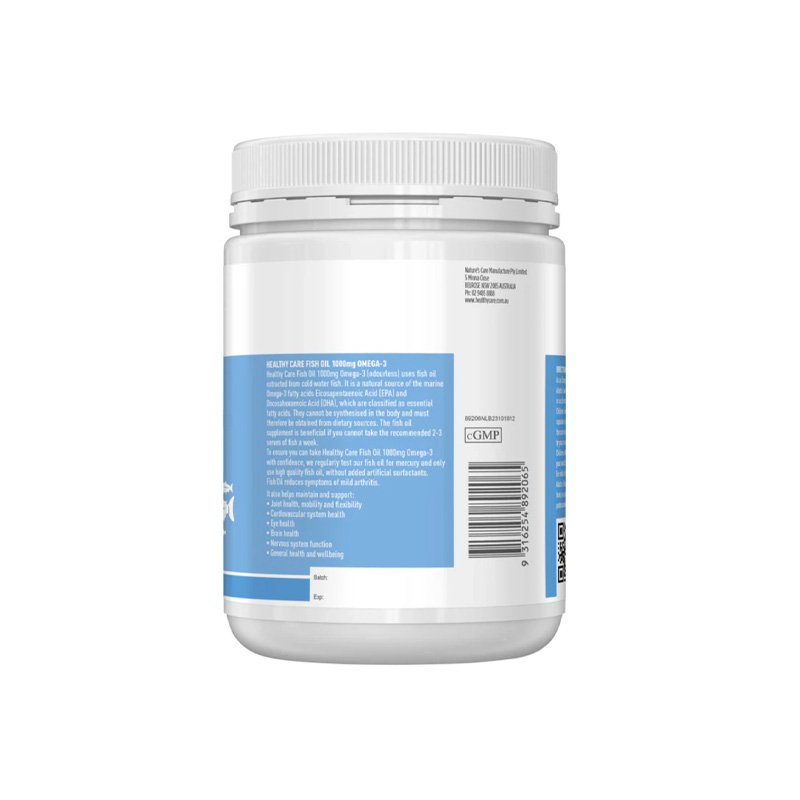 Picture of Healthy Care Fish Oil 1000mg Omega-3 - 400 capsules