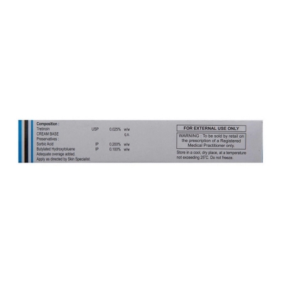 Picture of Tretin 0.025% Tretinoin Cream - 30 GM