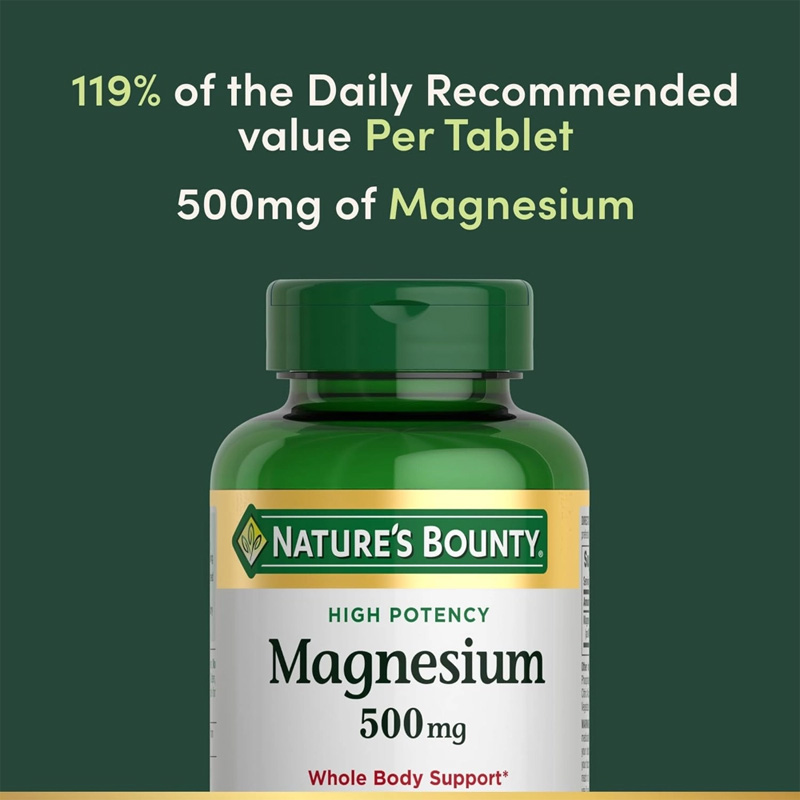 Picture of Nature's Bounty Magnesium 500mg - 100 Tablets
