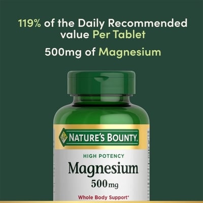 Picture of Nature's Bounty Magnesium 500mg - 100 Tablets