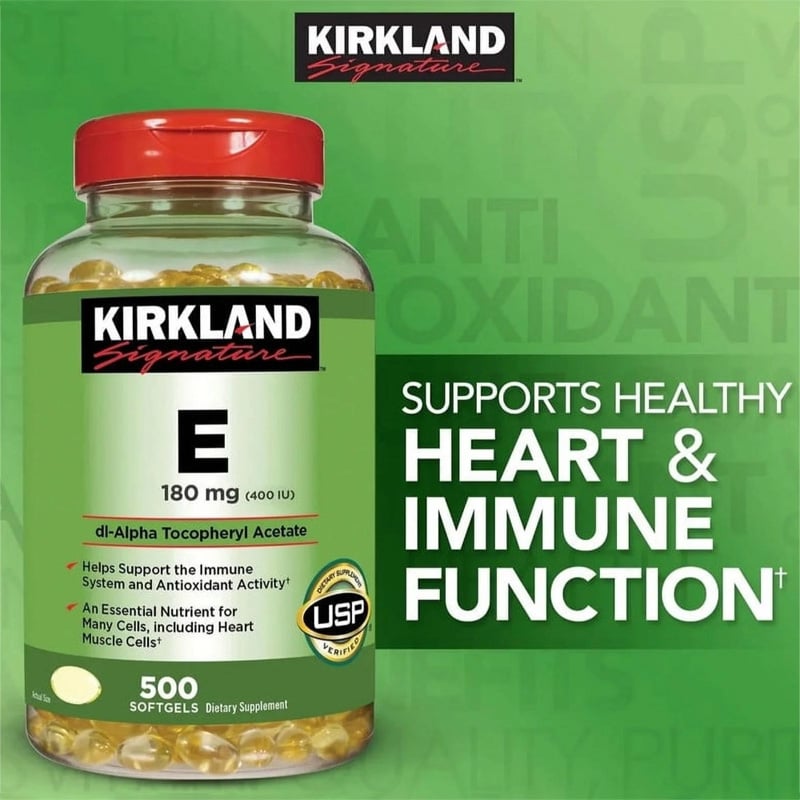 Picture of Kirkland Signature Vitamin E 180mg- 500 Softgels