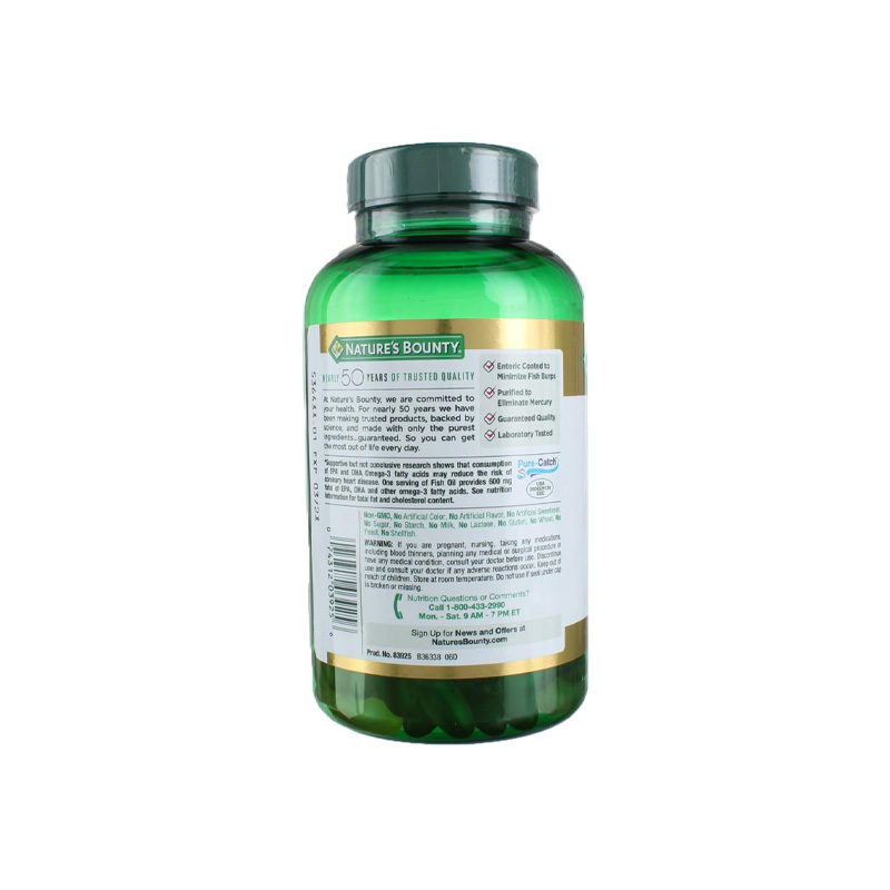 Picture of Nature's Bounty Fish Oil 1000 mg 300mg of omega-3 Coated Softgels- 220 Count