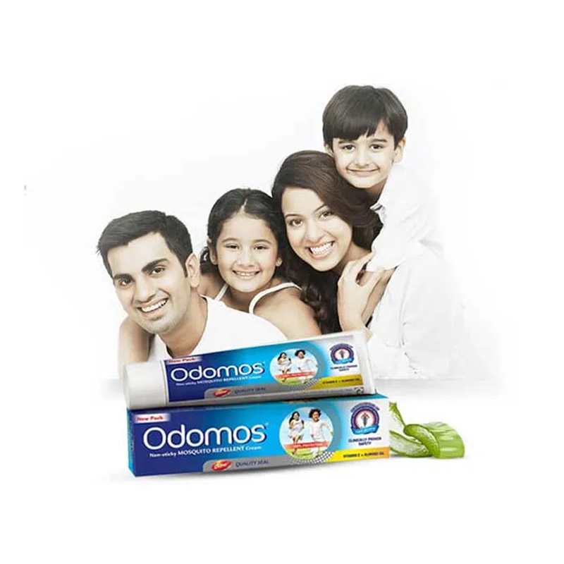 Picture of Odomos Vitamin E & Almond Oil Cream Anti Mosquito 50Gm