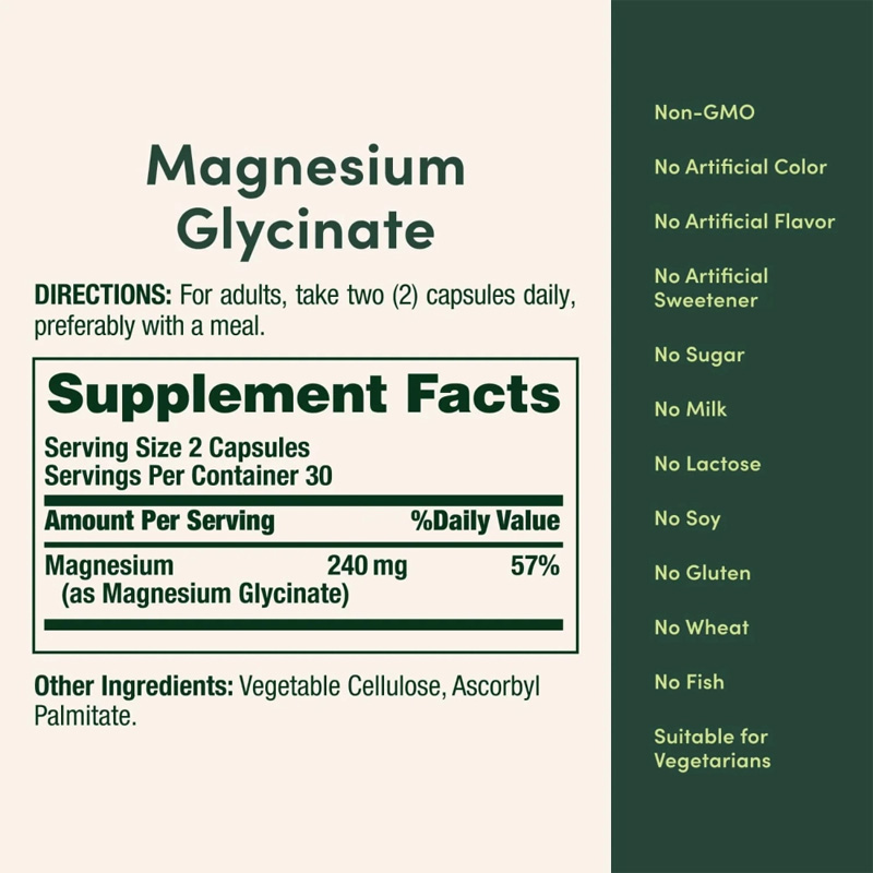 Picture of Nature's Bounty Magnesium Glycinate 240mg 180 Capsules