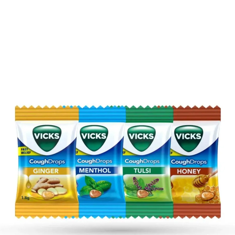 Picture of Vicks Cough Drops Double Power Chocolate 80pcs pack