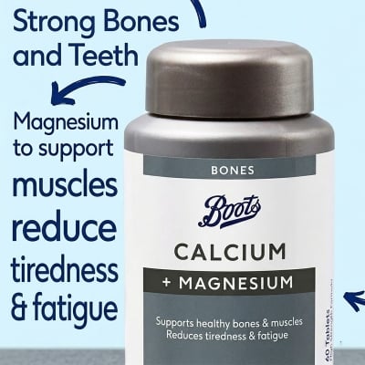 Picture of Boots Bones Calcium Plus Magnesium - 180 Tablets