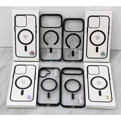 Picture of MagSafe Magnetic Wireless Charging Clear Case for iPhone 11 / 11 Pro Max / 12 Mini / 12 / 12 Pro / 12 Pro Max / 13 / 13 Pro / 14 / 14 Pro / 14 Pro Max / 15 / 15 Pro / 15 Pro Max / 16 Pro / 17 / 17 Pro – Shockproof Transparent Back Cover