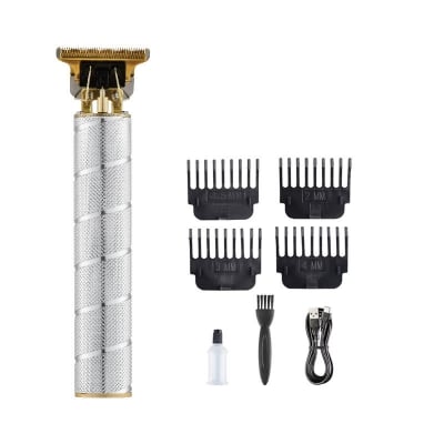 Picture of Vintage V9 Professional Hair Cutting Machine Stainless Steel Barber Trimmer for Men – USB Rechargeable T-Blade Hair & Beard Trimmer, Close Cutting Grooming Machine for Home Car Use Beard Lighter Shaver
