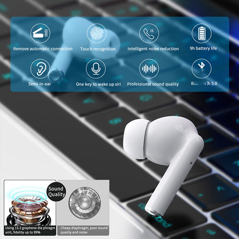 Picture of Air Pro 2nd Gen Earphone  Wireless Factory Original TWS Gen 2 Music USB-C Connect In-Ear Stereo Headset