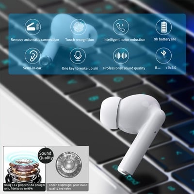 Picture of Air Pro 2nd Gen Earphone  Wireless Factory Original TWS Gen 2 Music USB-C Connect In-Ear Stereo Headset