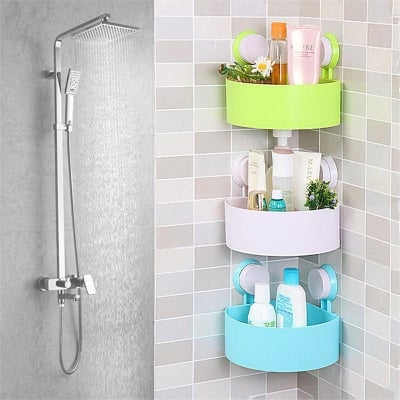 Picture of 1pic Plastic Bathroom Shelves