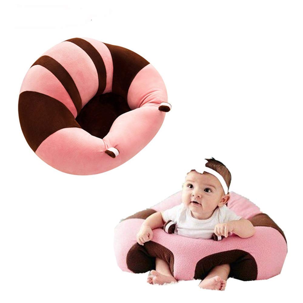 Picture of Baby Support Seat Cute Baby Sofa Chair for Sitting Up, Comfy Plush Infant Seats with Stuffing Inside for 4-11 Months Baby