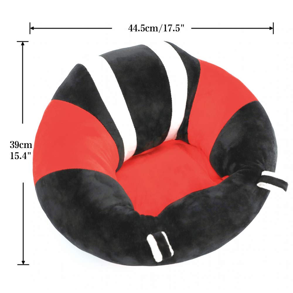 Picture of Baby Support Seat Cute Baby Sofa Chair for Sitting Up, Comfy Plush Infant Seats with Stuffing Inside for 4-11 Months Baby