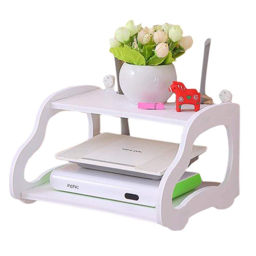 Picture of Router Stand Shelf Double Layer Wall Mounted Shelf Home decorator