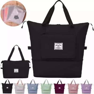 Picture of Foldable Large Capacity Waterproof Luggage Travel Bag - Versatile Gym And Sports Bag For Men And Women