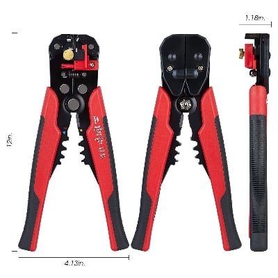 Picture of WireMaster Precision Self-Adjusting Cable Stripper and Terminal Crimping Pliers